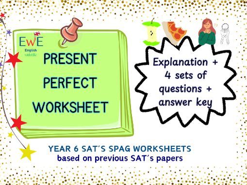 Present Perfect Worksheet including 4 activities with Answers