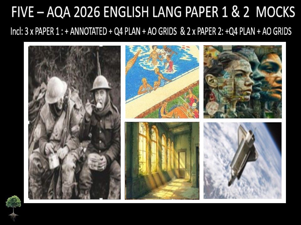FIVE - AQA PAPER 1 & 2 | 2026 FULL MOCKS | ANNOTATED | Q4 PLAN | AO GRIDS