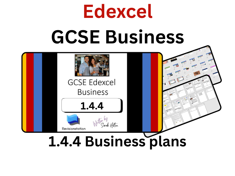EDEXCEL GCSE BUSINESS 1.4.4 BUSINESS PLANS (COMPLETE LESSON) 144