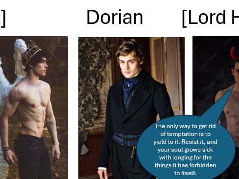 The Picture of Dorian Gray creative writing scheme of work