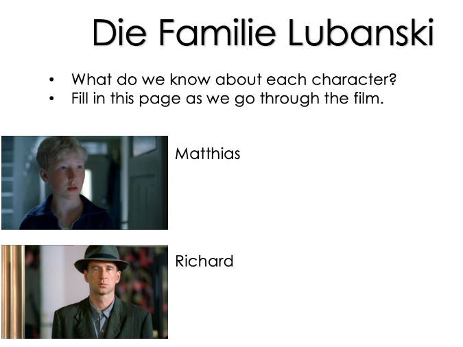 Das Wunder von Bern Film Booklet | Teaching Resources
