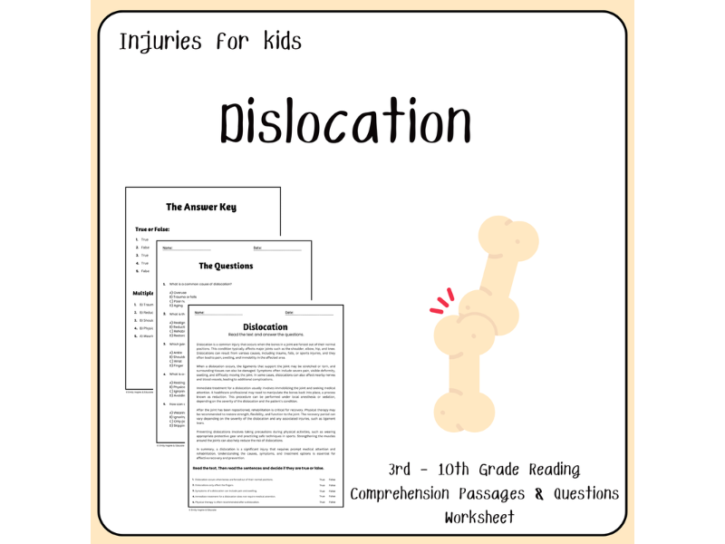 Dislocation Allowance Worksheet Dislocation - Reading Comprehension Passages & Questions Worksheets ...