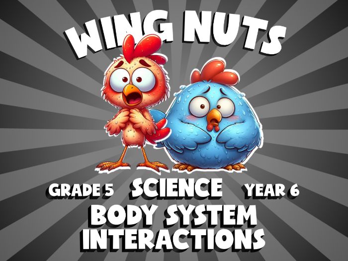 Body System Interactions WING NUTS Science Game | No-Prep Year 6 Review Activity