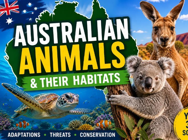 Australian Animals & Habitats KS1 KS2 Science PowerPoint
