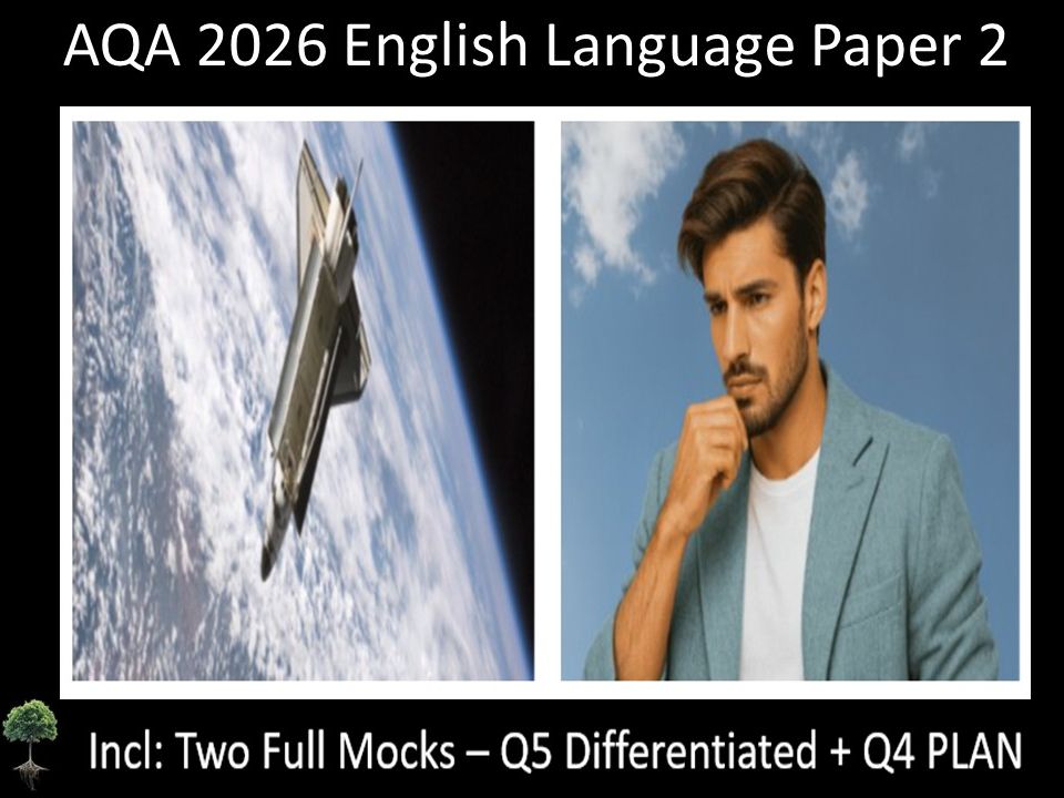 Two AQA 2026 GCSE English Language Paper 2 Mocks | Q5 DIFFERENTIATED  |  Q4 PLAN