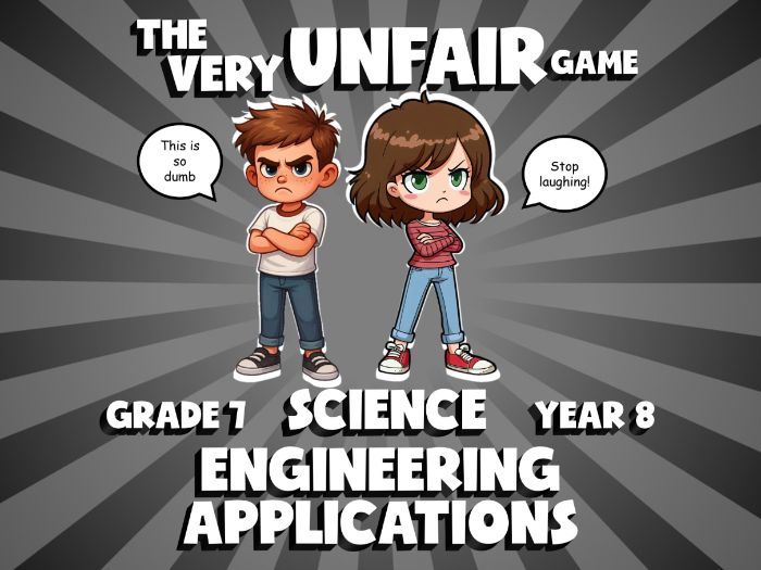 Engineering Applications VERY UNFAIR GAME | No-Prep Year 8 Science Review Activity