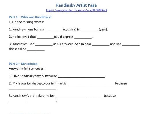 Kandinsky Fill in the Gaps