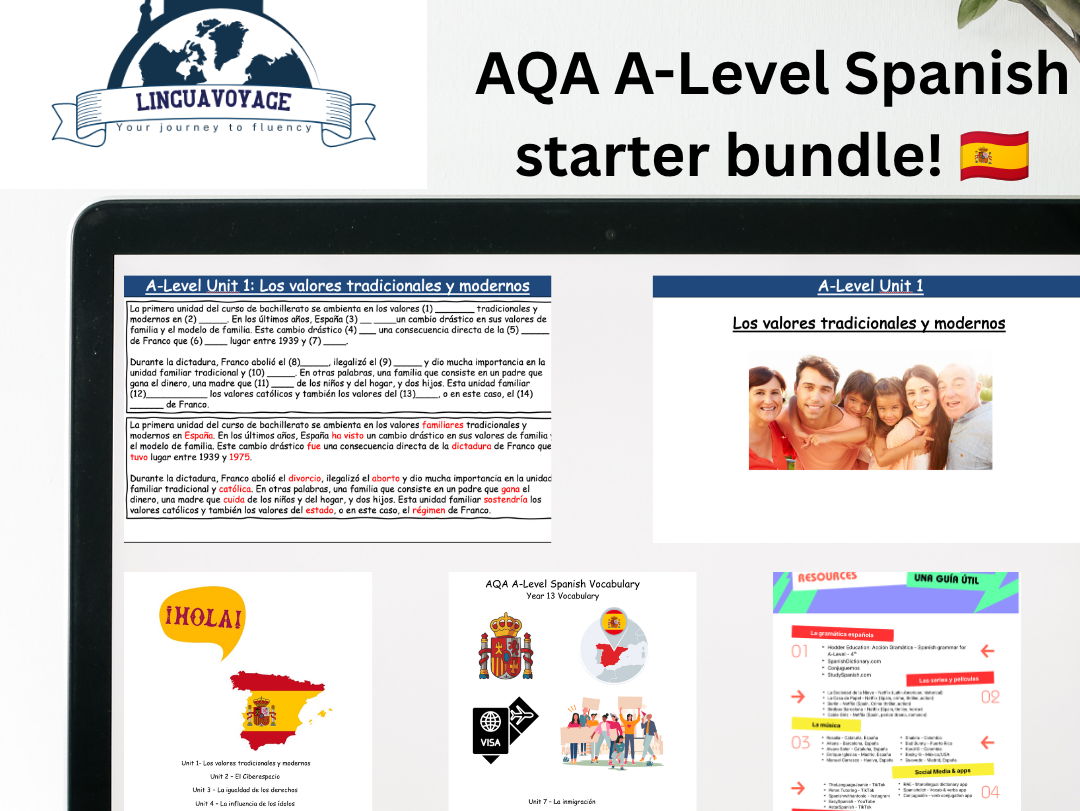 AQA A-Level Spanish starter pack