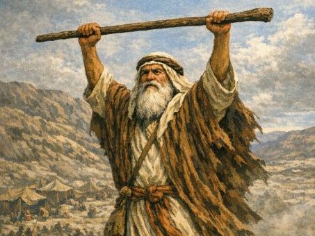 0086 BIBLE VISUAL REGISTER   EXODUS 17    A CLOSE FOUGHT BATTLE