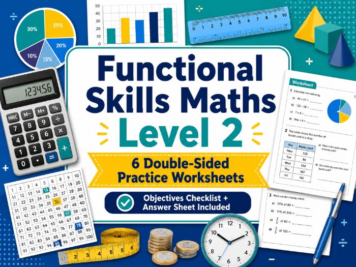 Functional Skills Maths Level 2 – Exam-Style Practice Worksheets