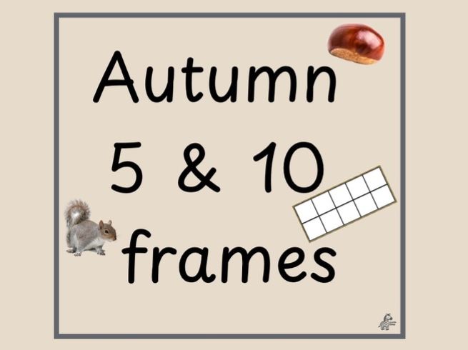 EYFS Reception/KS1 Five and Ten Frames Autumn Maths Activity
