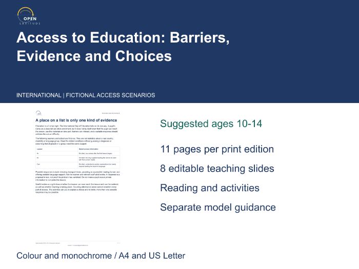 Access to Education: Barriers, Evidence and Choices