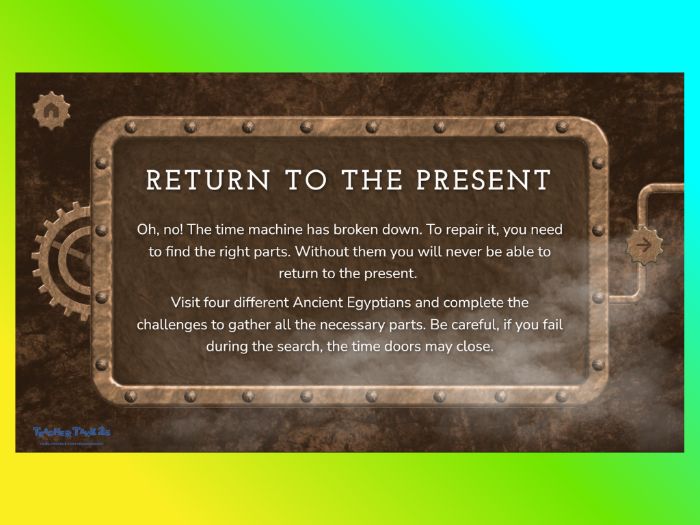 Ancient Egypt: Time-Travel Escape Room (KS2 Interactive Game)