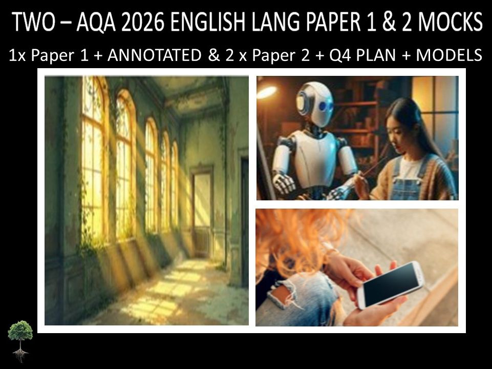 THREE - AQA PAPER 1 & 2 | 2026 FULL MOCKS | ANNOTATED | Q4 PLAN | MODELS
