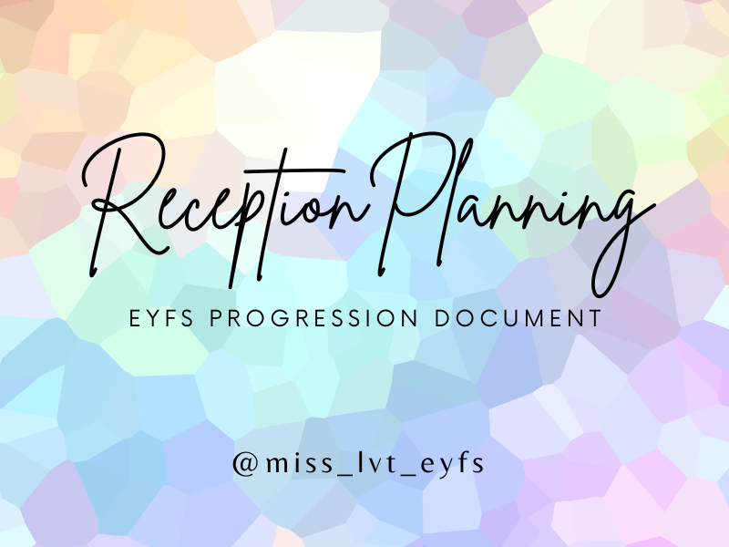 EYFS Nursery and Reception Progression Document