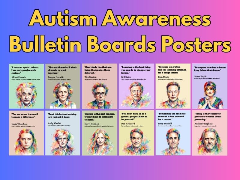 12 Autism Awareness Bulletin Boards Posters