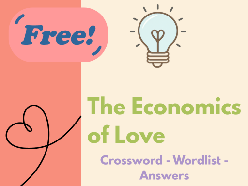 The Economics of Love – Free Valentine’s Day Economics Crossword