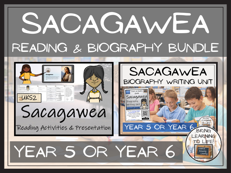 Sacagawea Reading Comprehension & Biography Bundle | UKS2