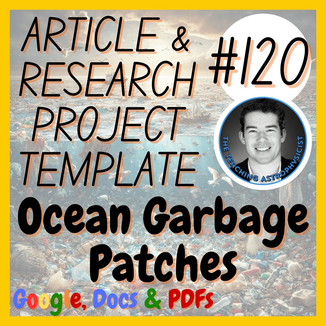 Ocean Garbage Patches | Article + Research Project Template | Digital + Print