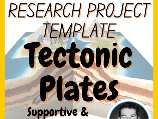 Tectonic Plates | Earth Science Research Project Template Digital + Print + HTML