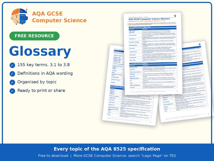 AQA GCSE Computer Science Glossary