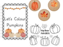 Let's Paint/Colour Pumpkins
