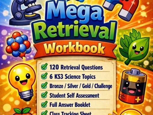 KS3 Science Mega Retrieval Workbook (120 Questions)
