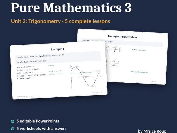 P3 Unit 2: Trigonometry (Edexcel IAL)