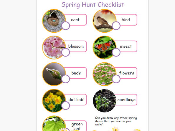 Spring scavenger hunt