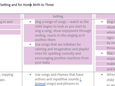 Next steps for Literacy Birth to 3Year Olds