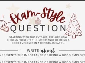 A Christmas Carol Planning sheet