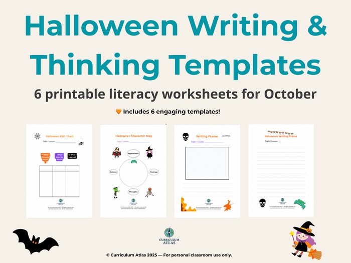 Halloween Writing & Thinking Templates