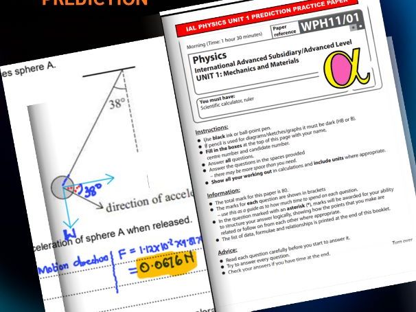 IAL Physics Unit 1 Prediction Paper 2026