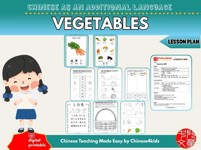 Vegetables - Mandarin Chinese Lesson Plan