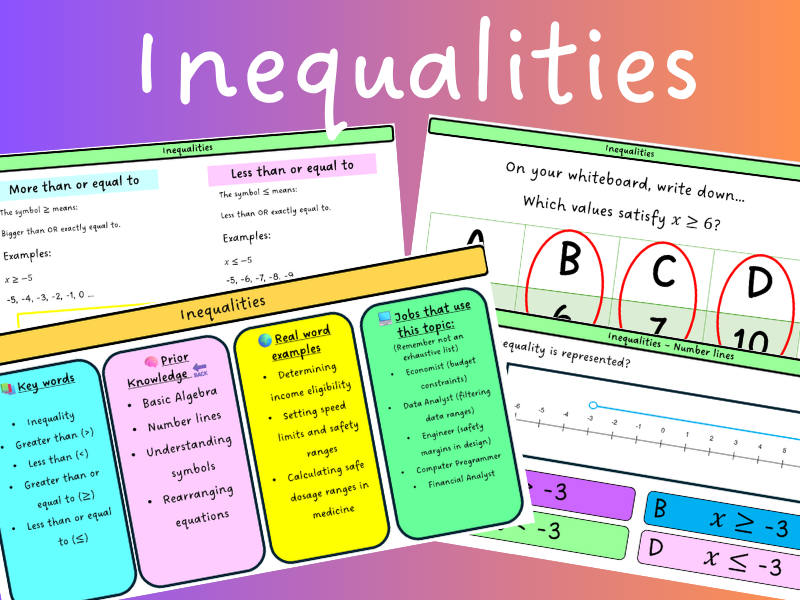 Inequalities – Complete Lesson PowerPoint
