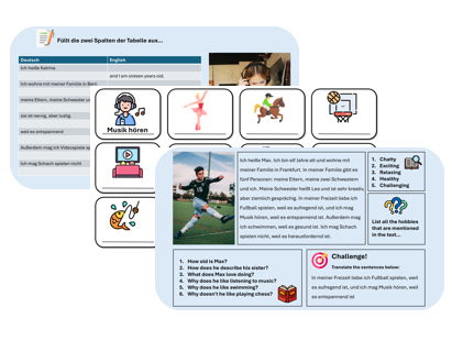 Hobbies & Opinions (German) – Ready-to-teach