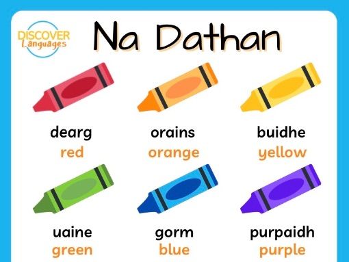 Scots Gaelic Colours Vocabulary Worksheets Posters and Wordsearch Activity