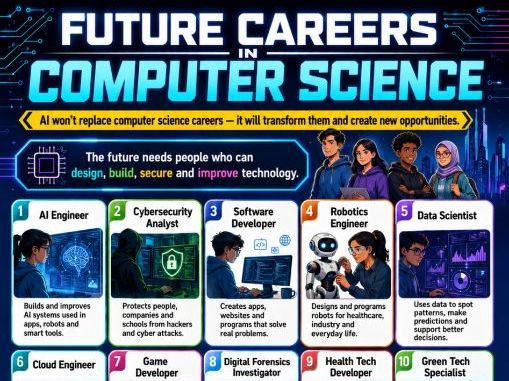 Display board posters for Computer Science careers