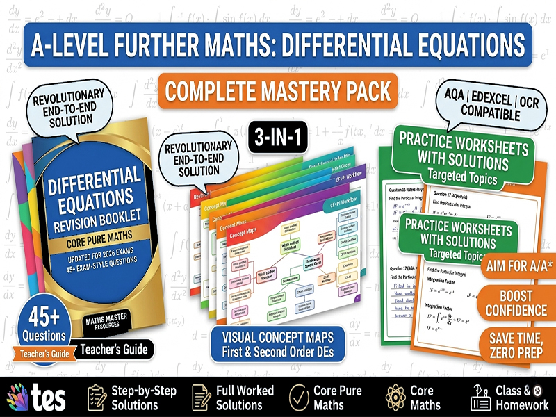 Differential Equations A‑Level Further Maths Bundle