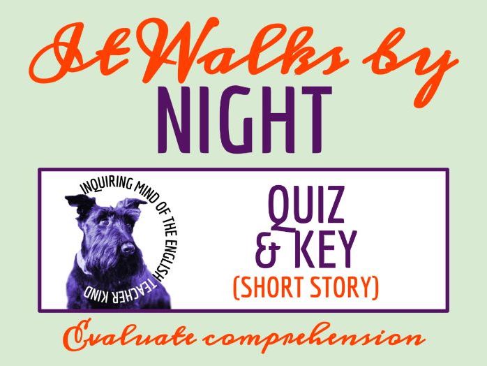 "It Walks by Night" by Henry Kuttner Quiz and Answer Key | Halloween Horror Short Story