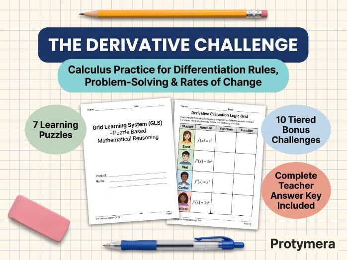 The Derivative Challenge: Differentiation Rules, Problem-Solving & Rates of Change | Math Practice