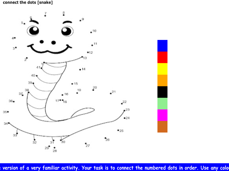 connect the dots [snake]