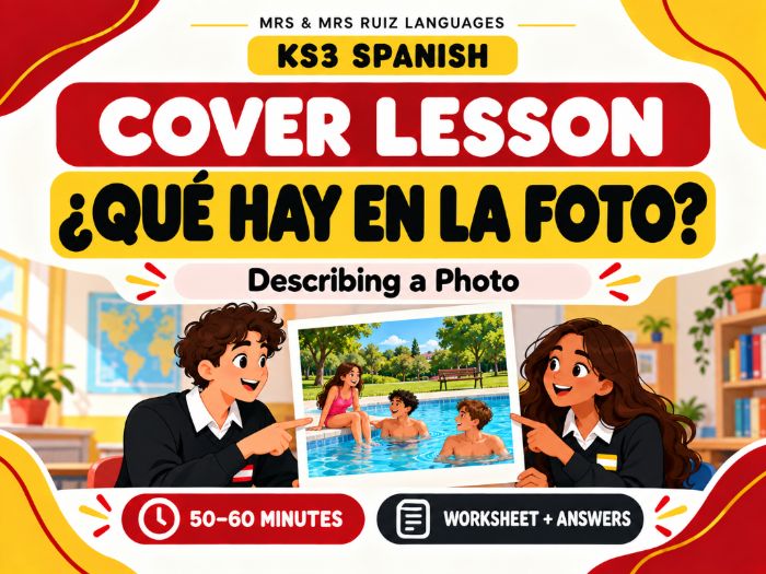 KS3 Spanish Cover: ¿Qué hay en la foto?