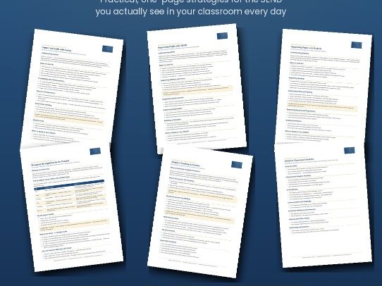 Practical SEND resources built by a Strategic SENCo, for the classroom you actually teach in.