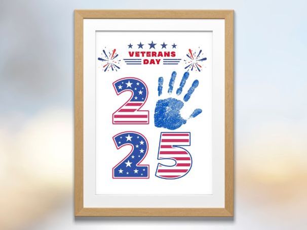 Veterans Day 2025 Handprint Craft for Kids – Patriotic DIY Keepsake Activity