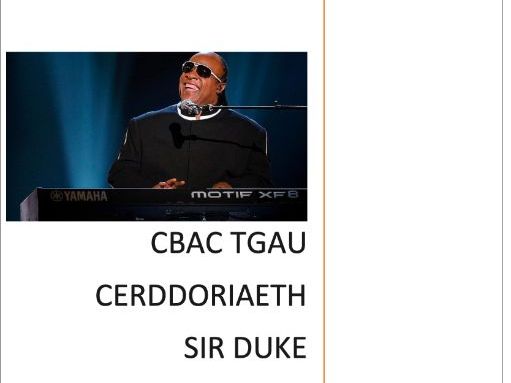 WJEC GCSE Music - Sir Duke yn cymraeg NEW SET WORK 2025