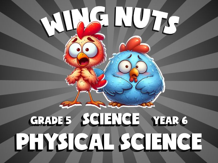 Physical Science WING NUTS Science Game | No-Prep Year 6 Review Activity