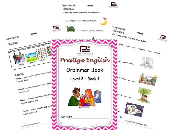 English Grammar Book – Level 3 – Book 1