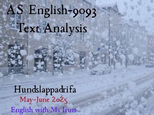 AS English (9093) Text Analysis
