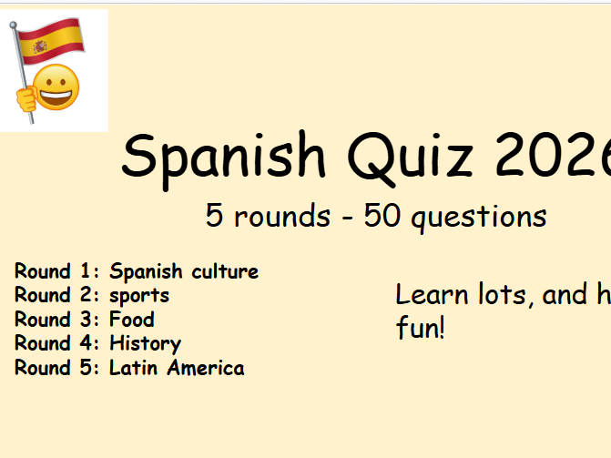Spanish Quiz